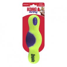 Kong airdog squeaker roller geel/fuchsia