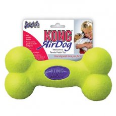 Kong air squeaker bone geel S