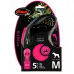 41191408 Flexi new neon lint zwart/neon roze