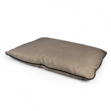 13294 Poly kussen vierkant siesta praline beige/zwart