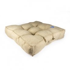 Kussen vierkant quadri beige