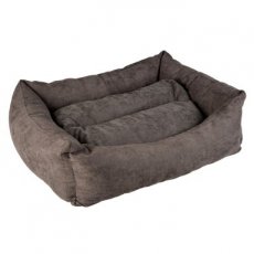 Mand rechthoekig velvet concrete grijs/wit