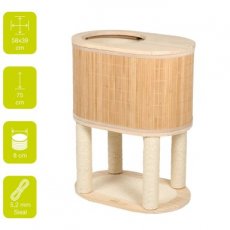 Krabpaal bamboe tori 75 beige